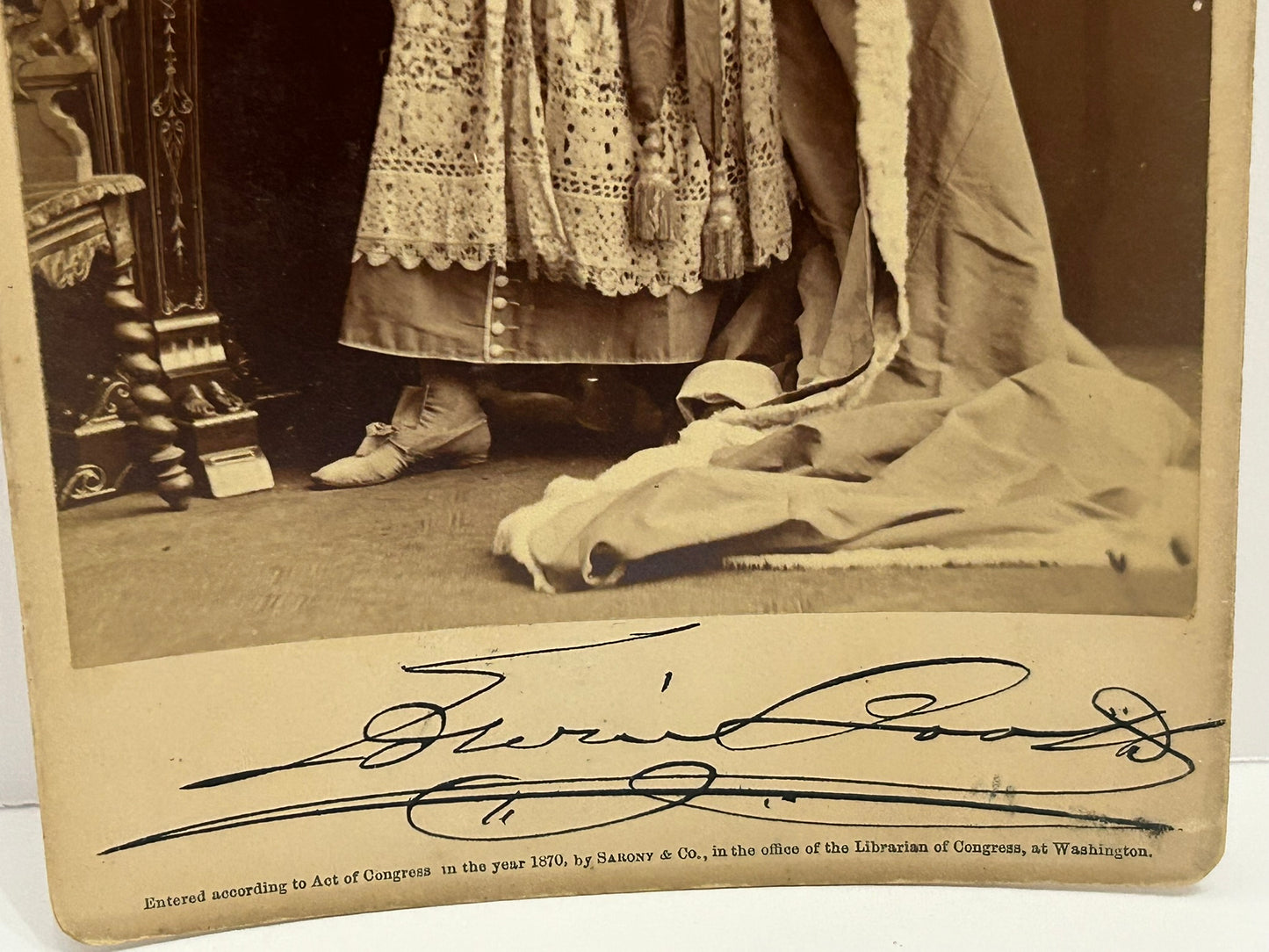 PHOTOGRAPH OF EDWIN BOOTH EARLY STAGE ACTOR