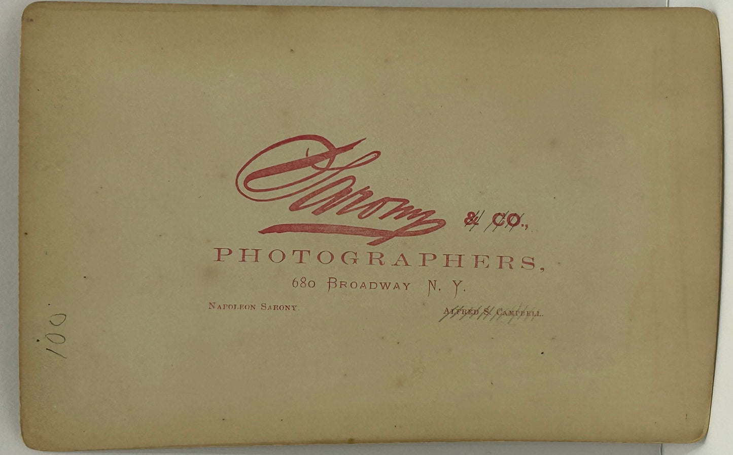 PHOTOGRAPH OF EDWIN BOOTH EARLY STAGE ACTOR