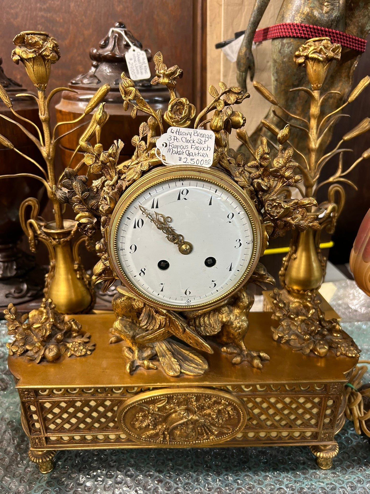 Sample of some antique clocks in inventory