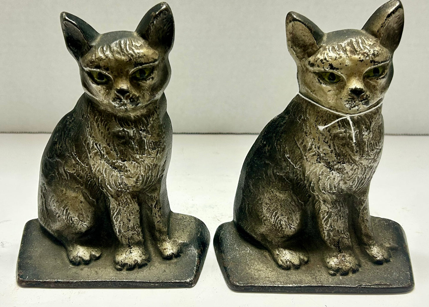 KITTEN CAST IRON BOOKENDS