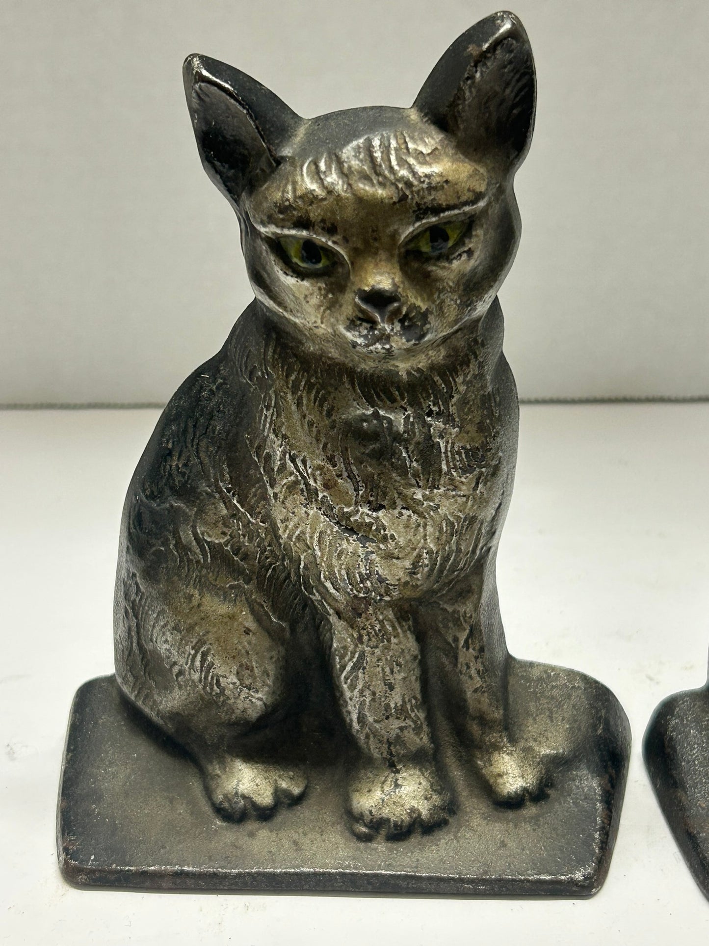 KITTEN CAST IRON BOOKENDS