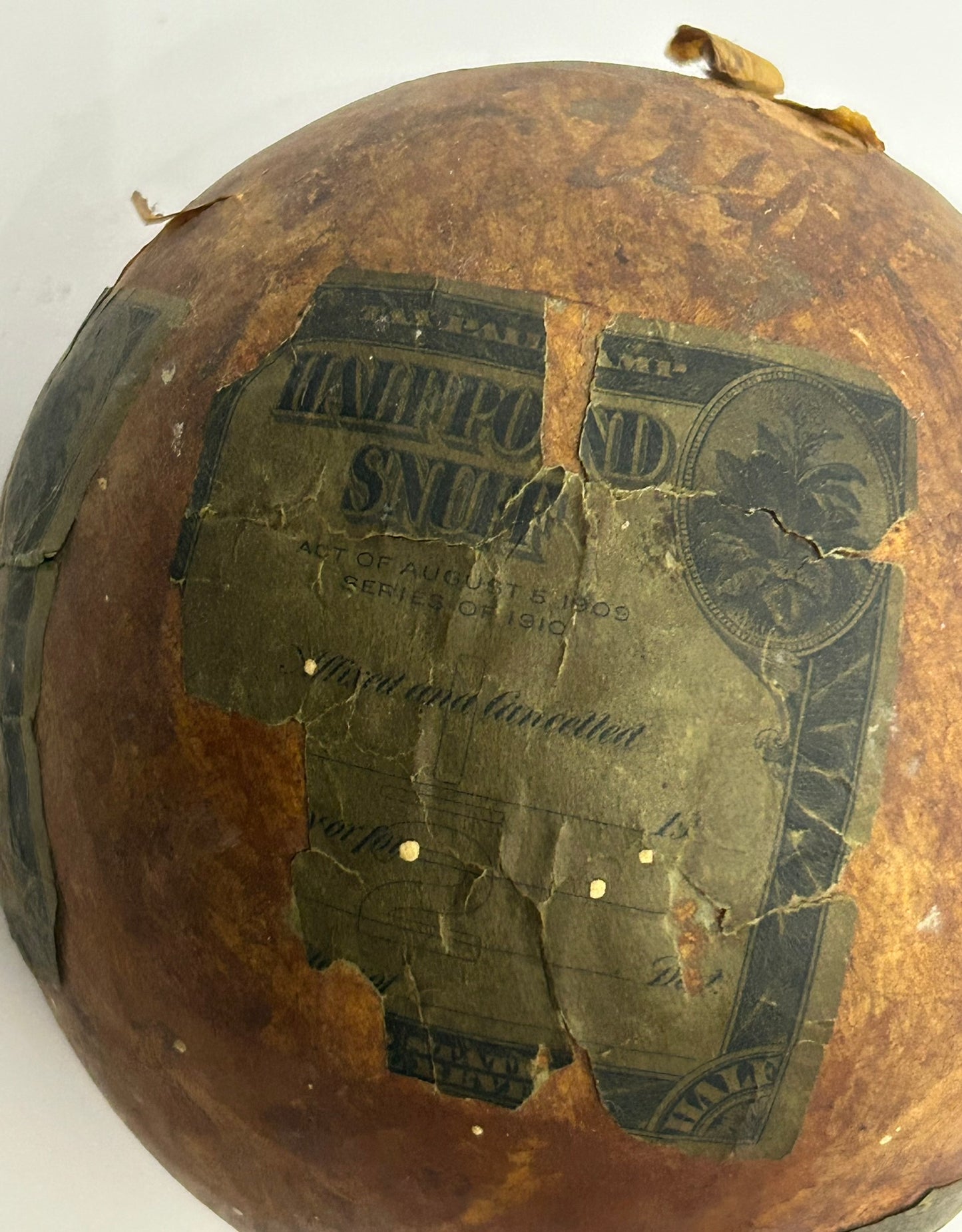 GARRETT SNUFF UNUSED TOBACCO BALL