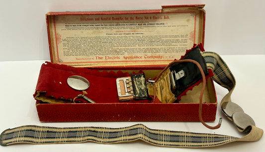 MORSE ELECTRIC BELT WITH ORIGINAL BOX AND INSTRUCTIONS