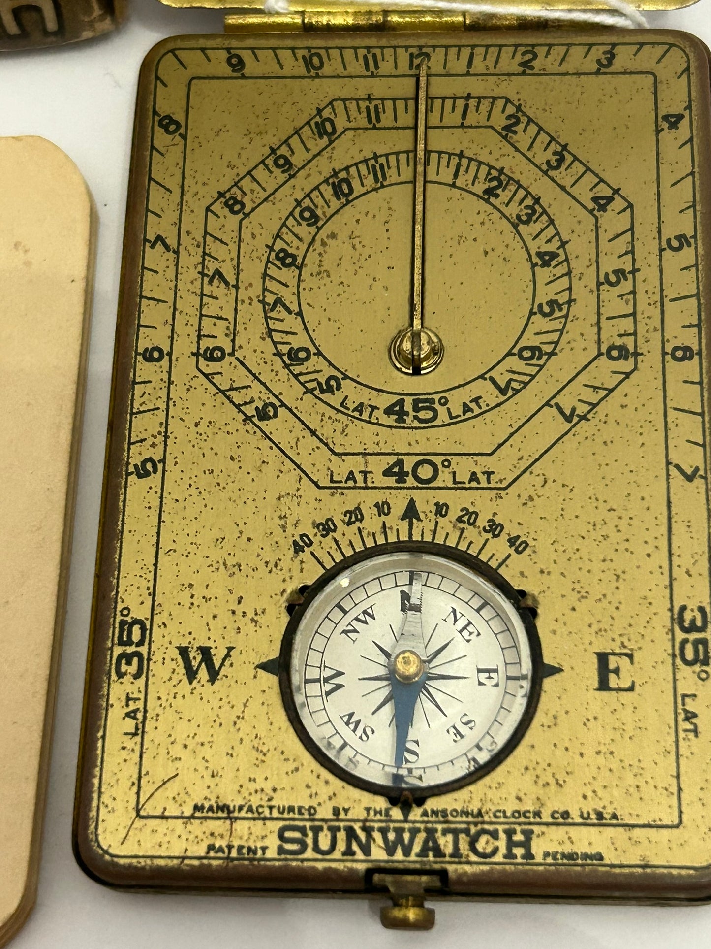 ANSONIA SUN WATCH WITH ORIGINAL BOX AND INSTRUCTIONS 1921