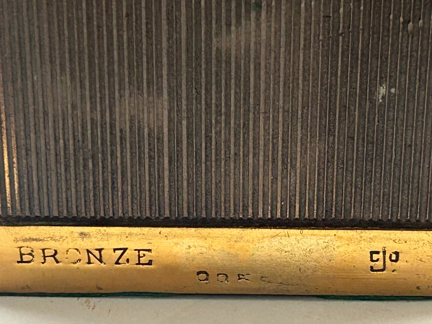 BOOKENDS OF GENERAL PERSHING IN BRONZE