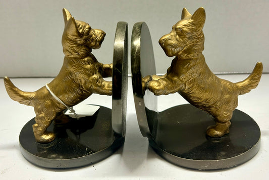 SCOTTIE DOGS DECO PAIR OF BOOKENDS