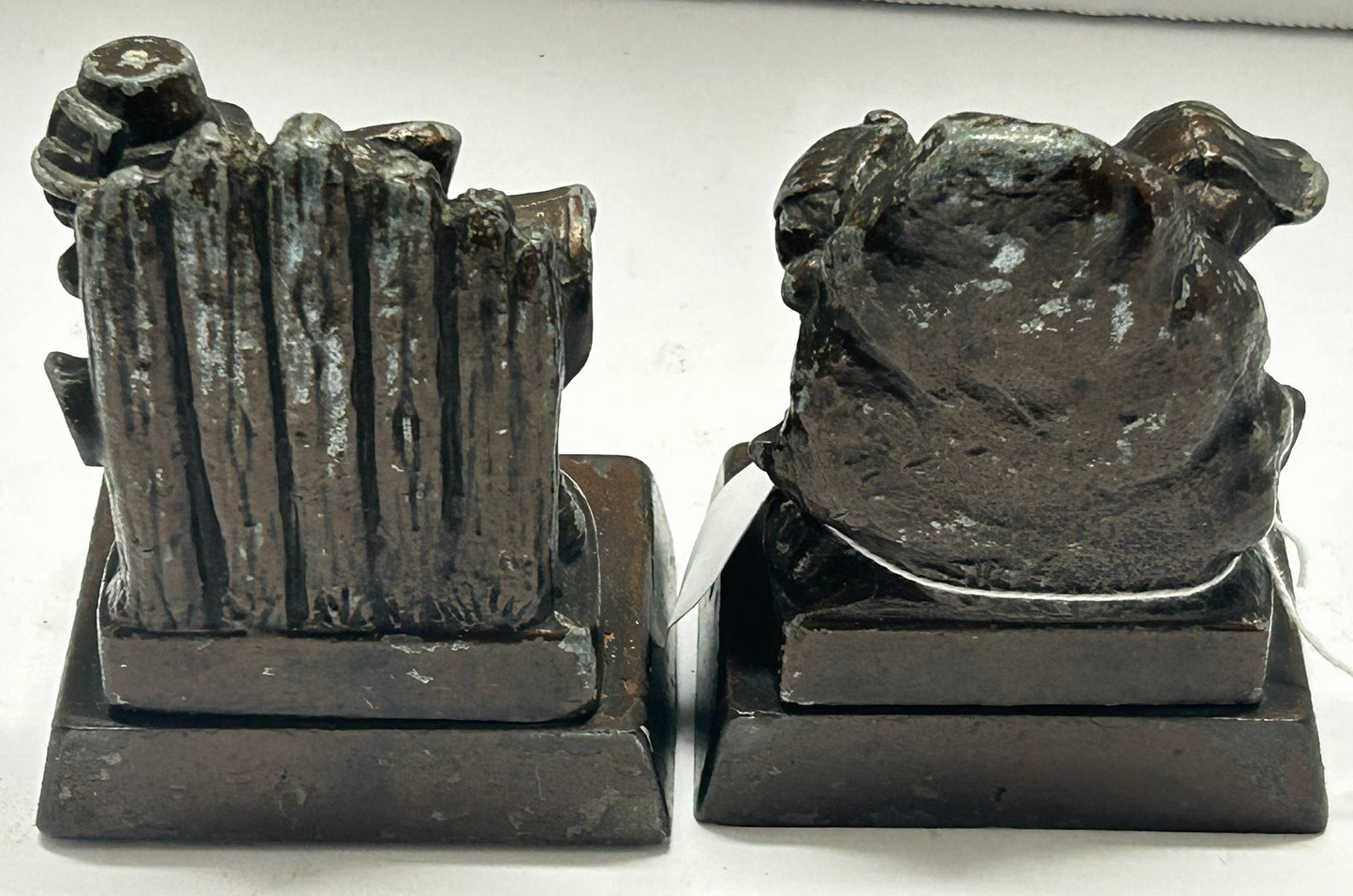 PURITON AND NATIVE AMERICAN COMICAL PAIR OF BOOKENDS