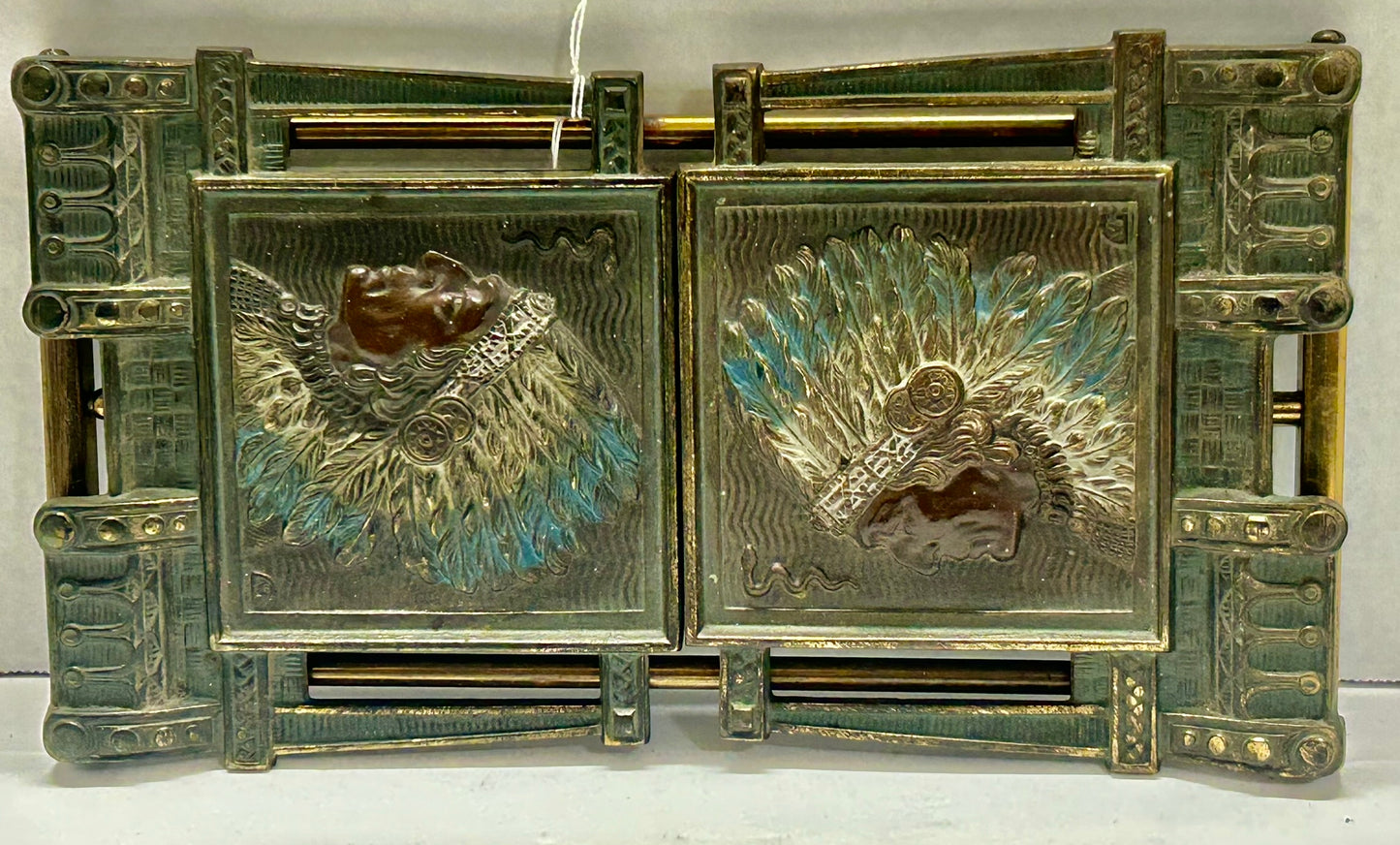 NATIVE AMERICAN CHIEF EXPANDING BOOKEND BY JUDD