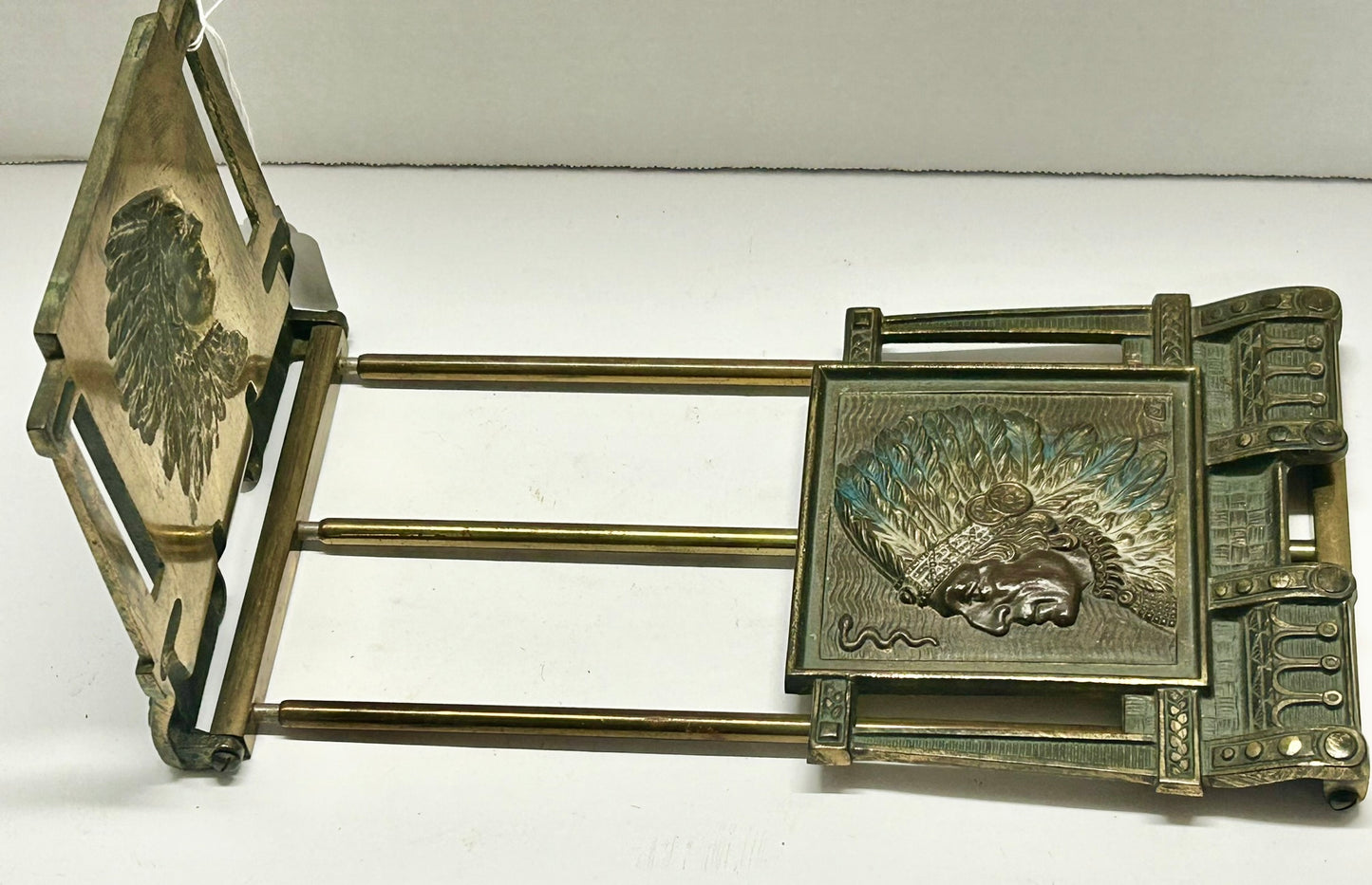 NATIVE AMERICAN CHIEF EXPANDING BOOKEND BY JUDD