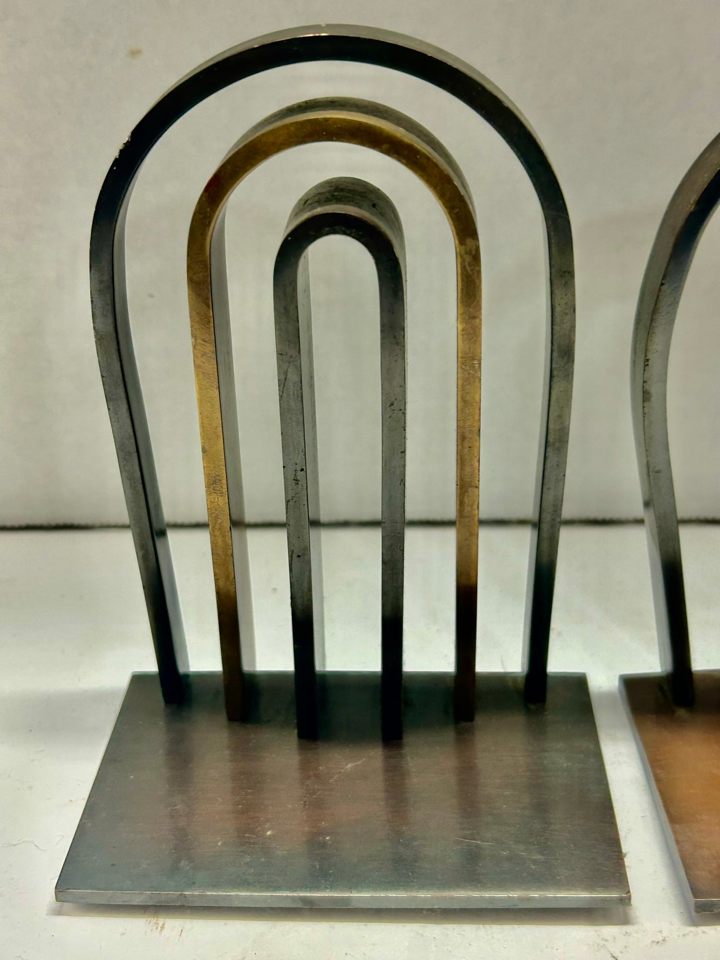 WALTER VON NESSEN DESIGNED CHASE ARCH BOOKENDS