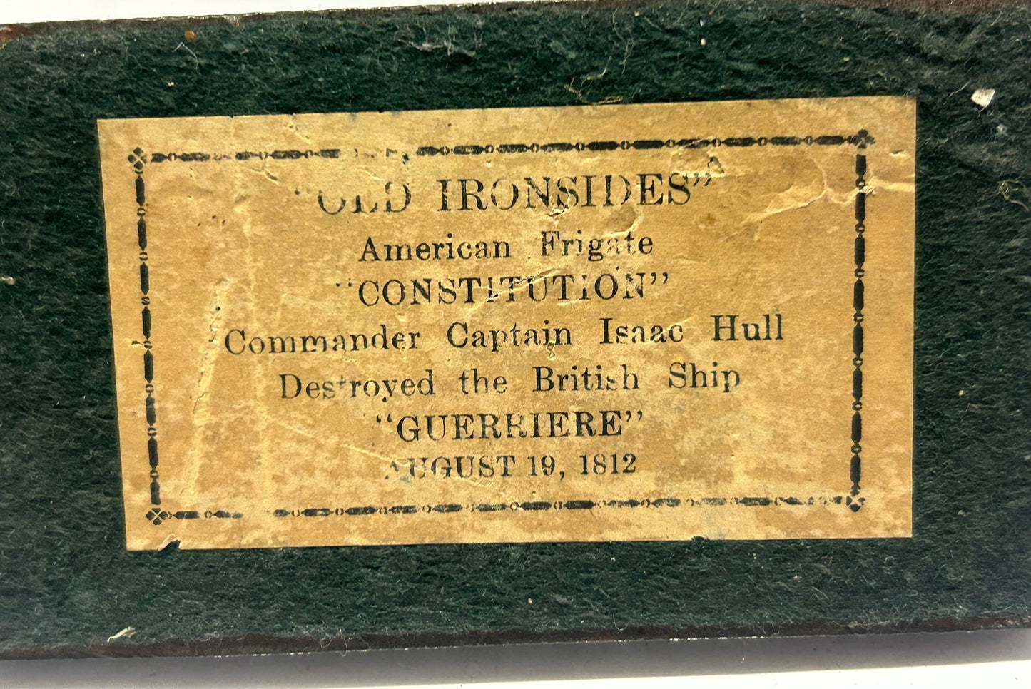 CAST IRON BOOKENDS OF CONSTITUTION SHIP IN BATTLE BY BRADLEY AND HUBBARD