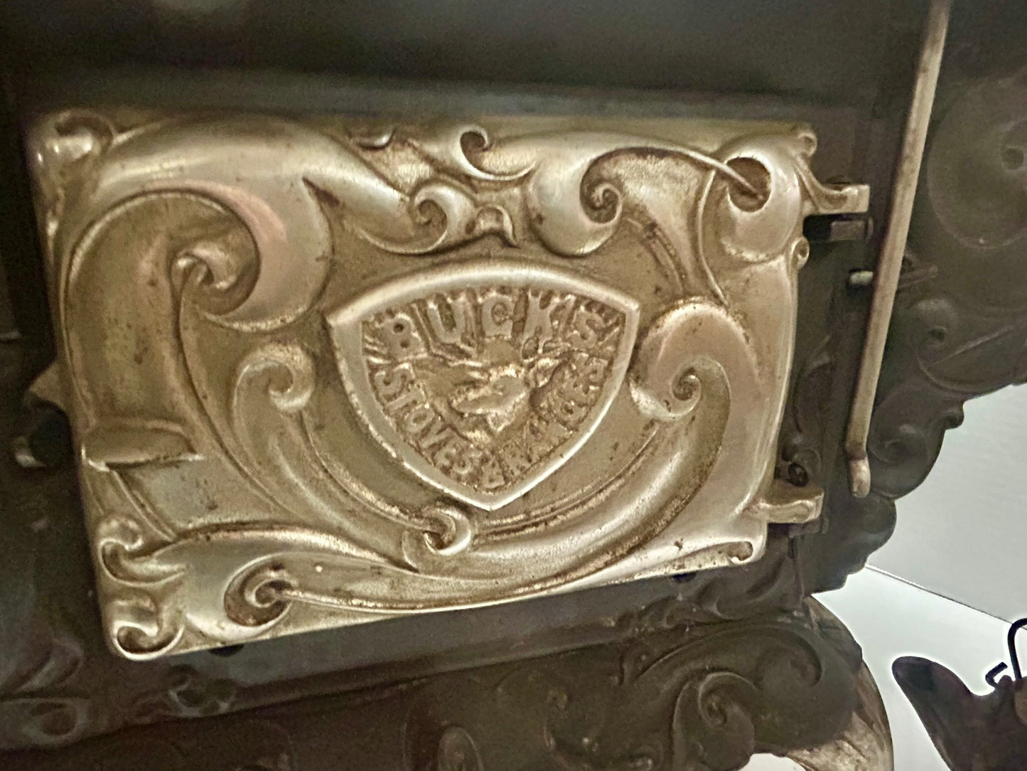 BUCKS JR. #2 LARGE CAST IRON WOOD COOK STOVE SAMPLE OR TOY