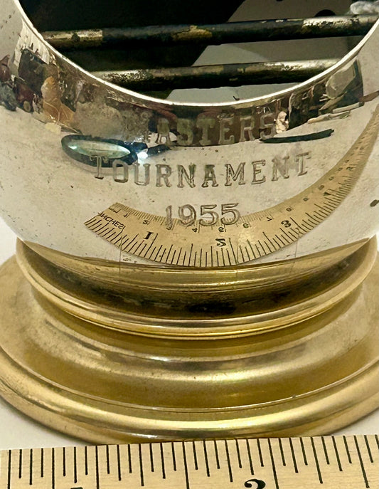 AUGUSTA NATIONAL GOLF CLUB MASTER TOURNAMENT 1955 FIGURAL ASHTRAY