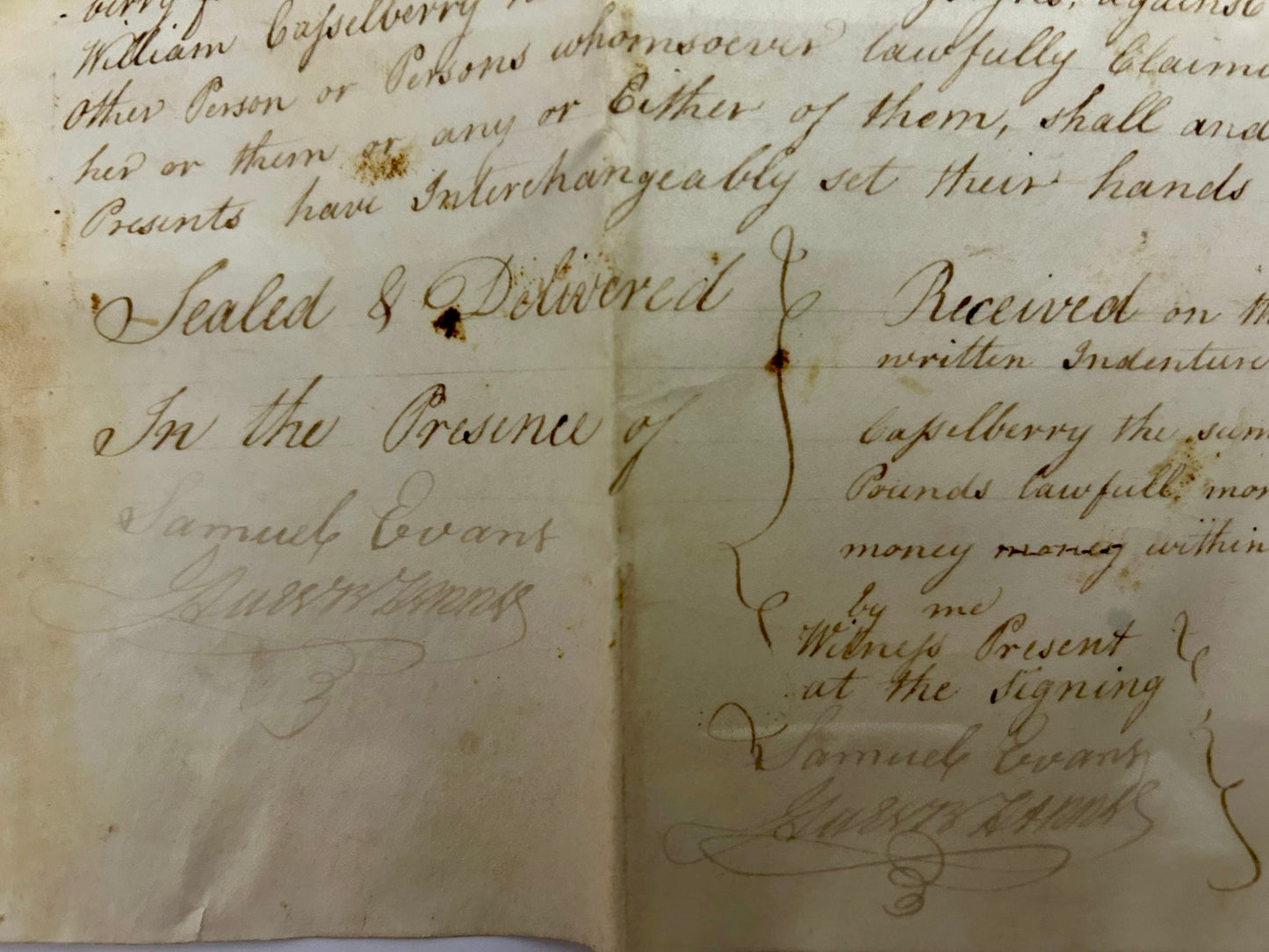 1808 VELLUM INDENTURE FROM MONTGOMERY COUNTY PENNSYLVANIA