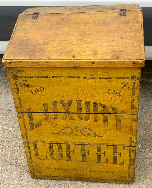 ANTIQUE COFFEE BIN FOR LUXURY COFFEE