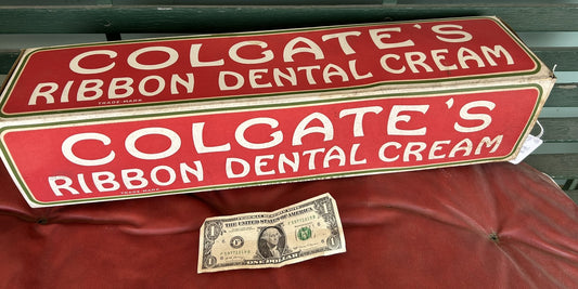 COLGATE DENTAL CREAM OVERSIZE ANTIQUE DISPLAY BOX
