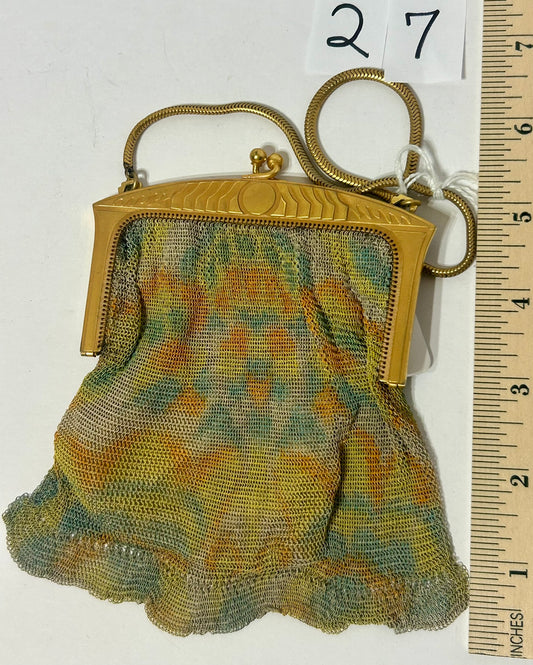 WHITING AND DAVIS FINE MESH ENAMELED PURSE