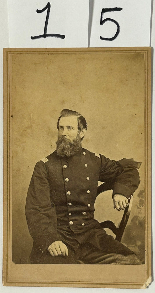 CIVIL WAR OFFICER CDV PHOTOGRAPH BY OSCAR FOSS SAN FRANCISCO PHOTOGRAPHER