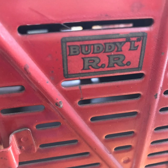 BUDDY L 1927 LARGE OUTDOOR SIX PIECE TRAIN SET & TRACK