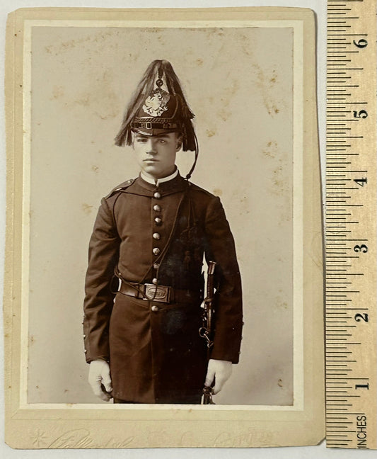MINNESOTA NATIONAL GUARD IDENTIFIED SOLDIER LATE 1800'S CABINET PHOTO