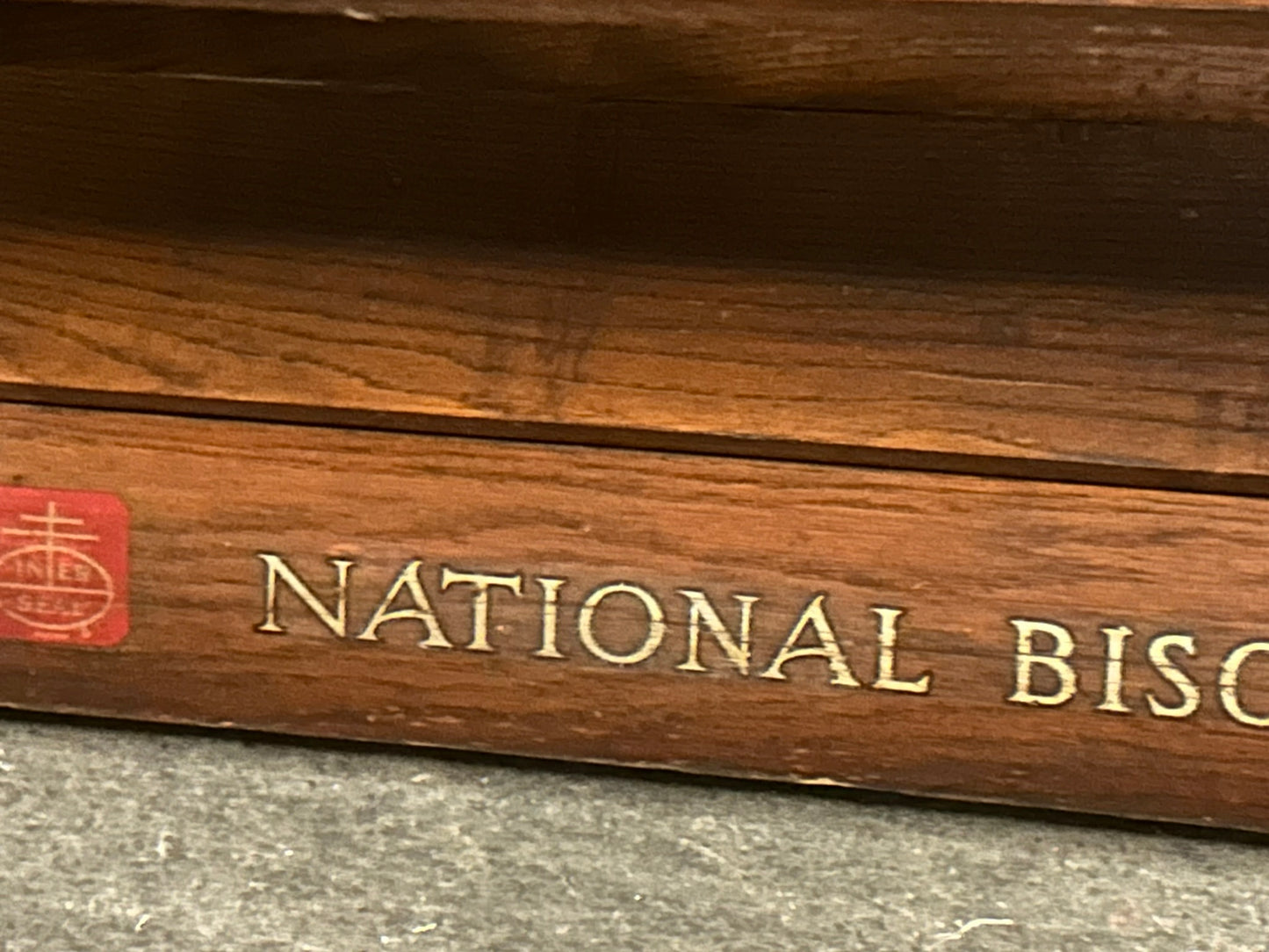 NATIONAL BISCUIT COMPANY WOODEN ANTIQUE DISPLAY RACK
