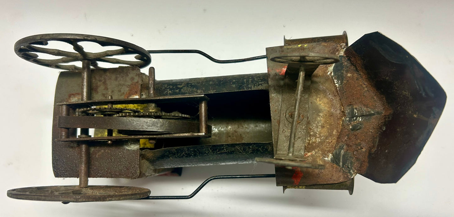 EARLY TIN CLOCKWORK TOY WIND UP TIN LOCOMOTIVE "BOSTON"
