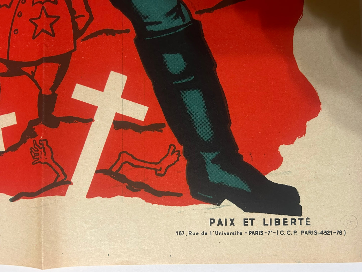 FRENCH POSTER SIBERIE 1950'S ANTI COMMUNIST