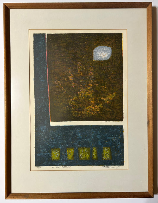 NEBRASKA ARTIST TOM BARTEK "THE HAIRY POSTULANT" PRINT