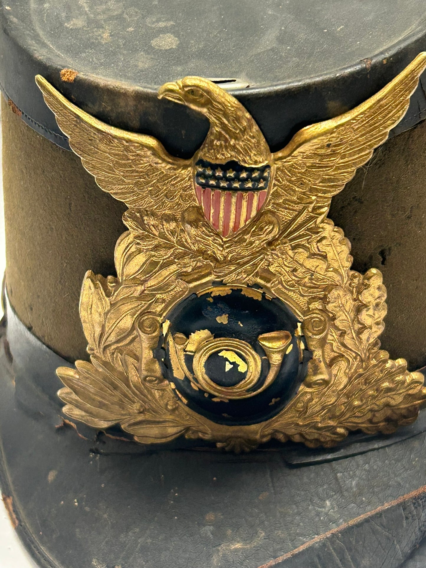 UNITED STATES SHAKO 1800'S MILITARY HAT