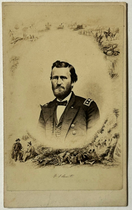 GENERAL GRANT LITHO PORTRAIT CDV