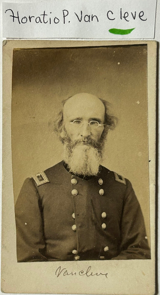 CIVIL WAR GENERAL HORATIO VAN CLEVE CDV PHOTOGRAPH