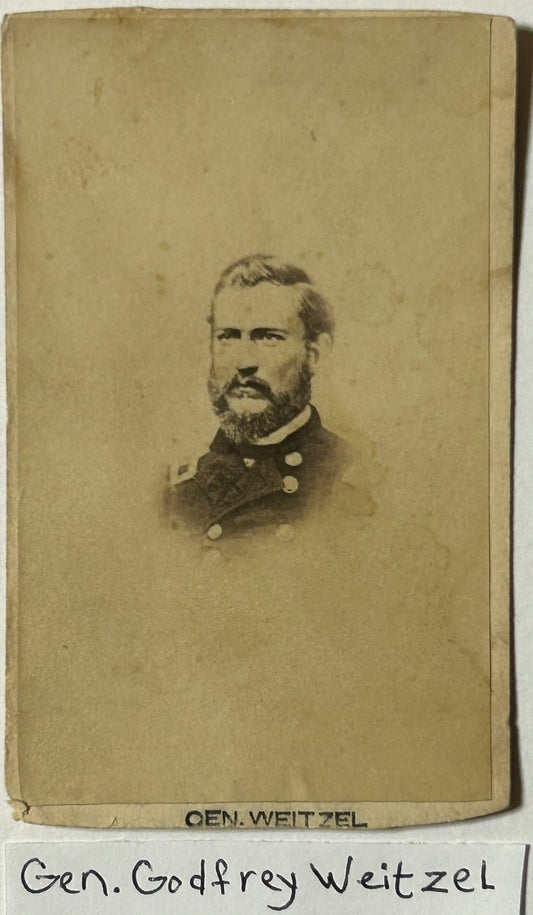 CIVIL WAR UNION GENERAL GODFREY WEITZEL CDV PHOTO