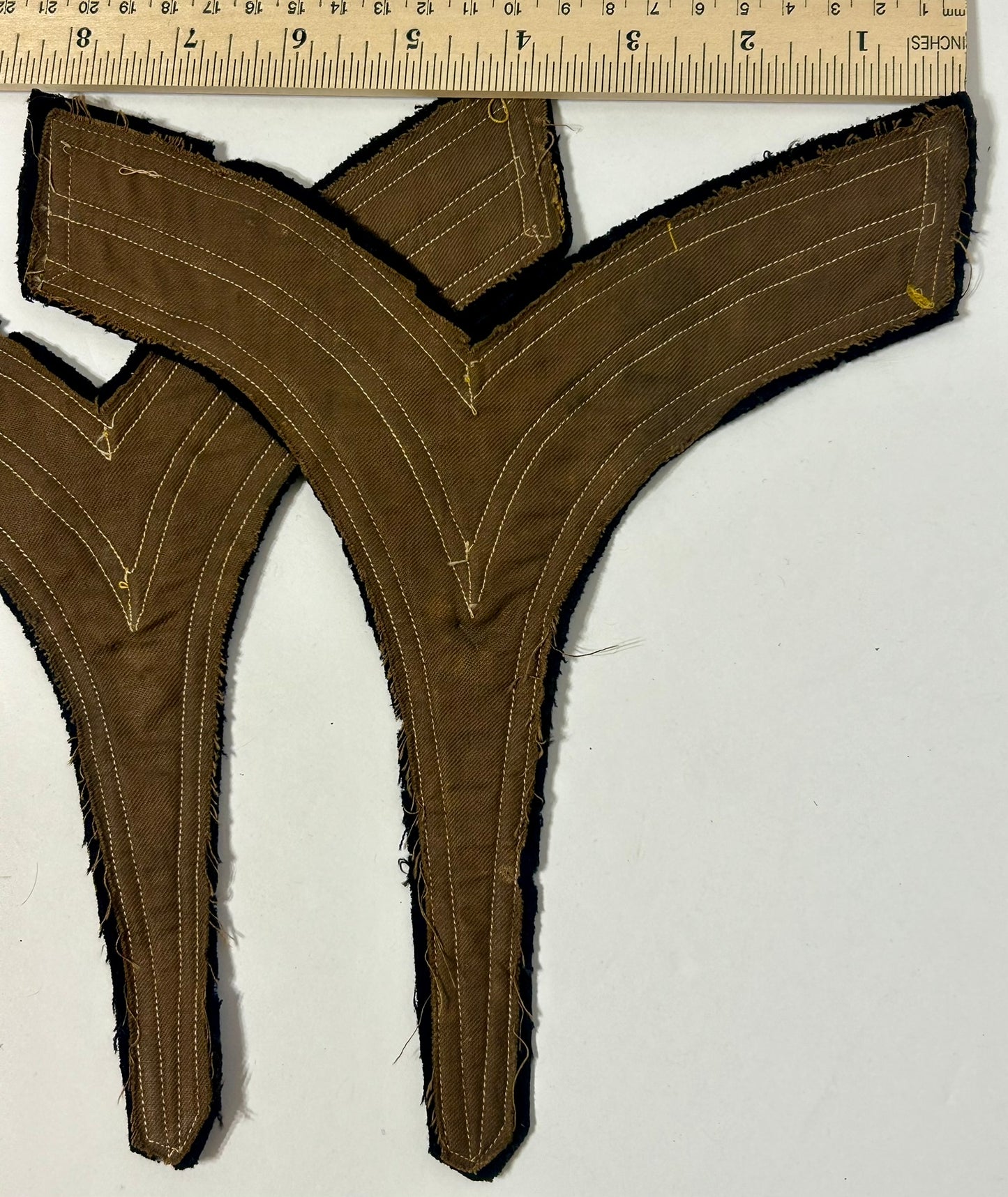 MILITARY CHEVRONS FROM 1870'S INDIAN WARS PERIOD