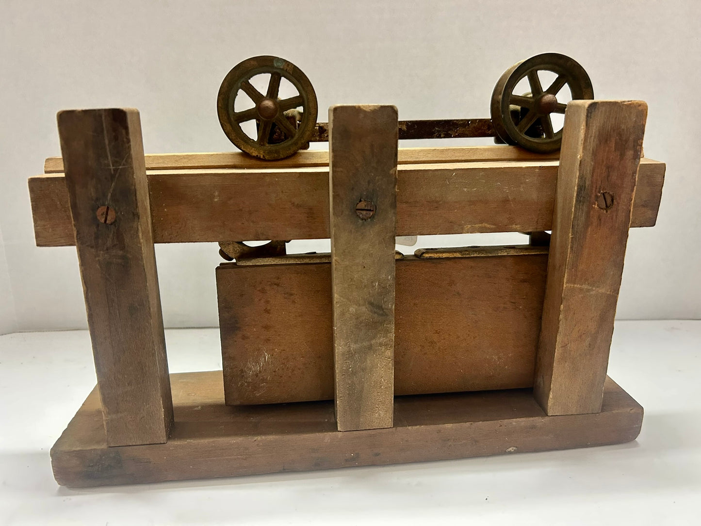SALESMAN SAMPLE WARNER ANTIQUE BARN DOOR PULLEY