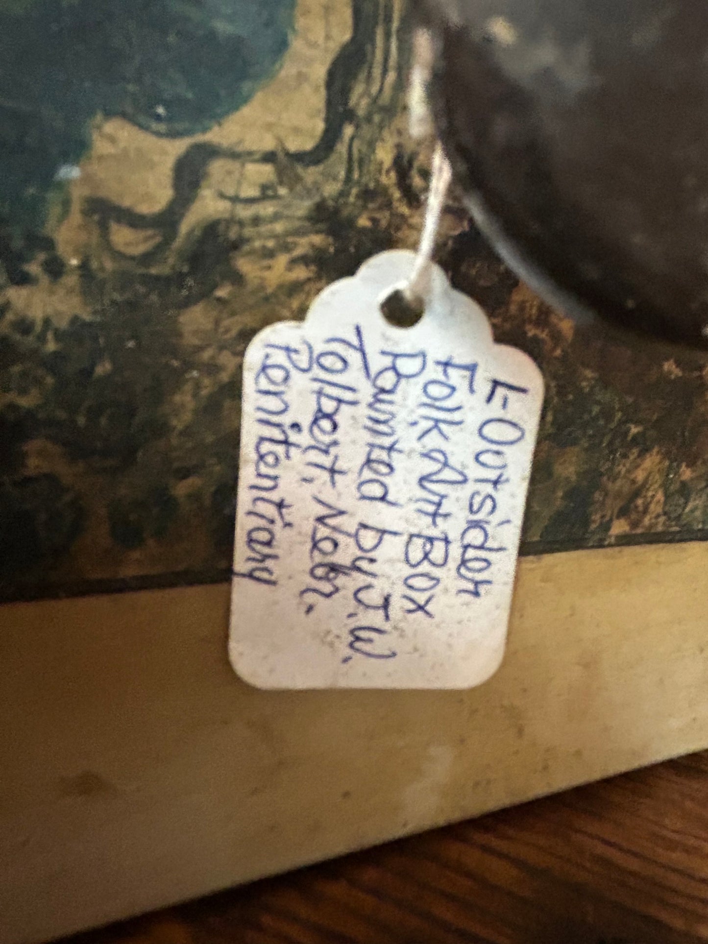PENITENTIARY PRISONER DECORATED ANTIQUE BOX WITH HISTORY OF ARTIST
