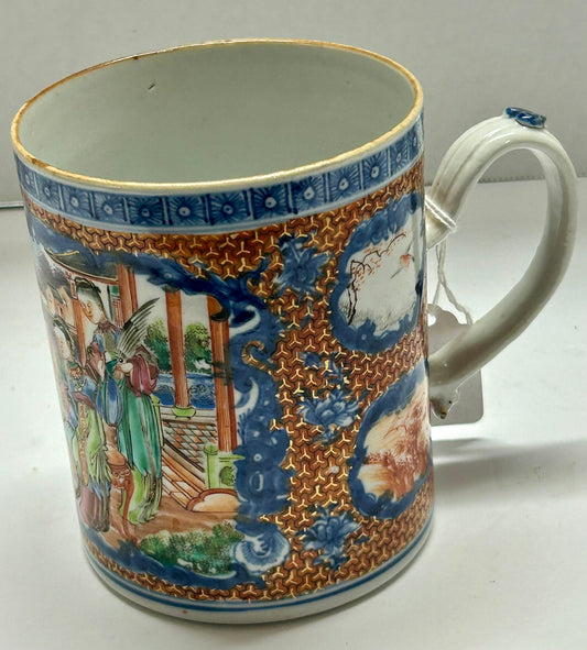 CHINESE EXPORT EARLY 1800'S LARGE MUG