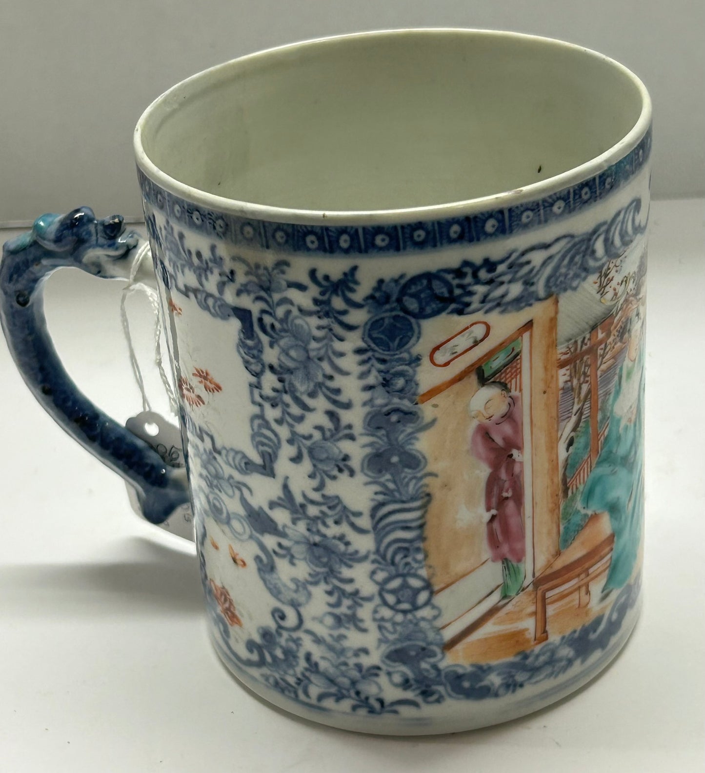 LATE 1700'S CHINESE EXPORT LARGE MUG