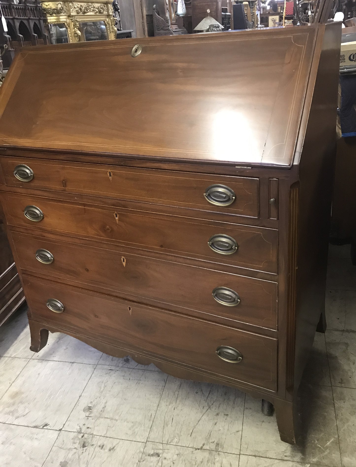 DROP FRONT DESK CIRCA 1800