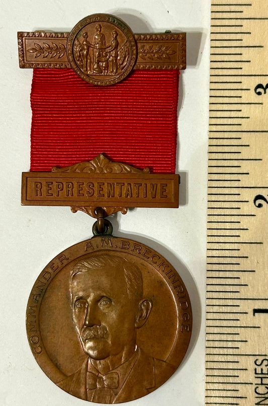 CIVIL WAR VETERAN 1926 PENNSYLVANIA REPRESENTATIVE BADGE