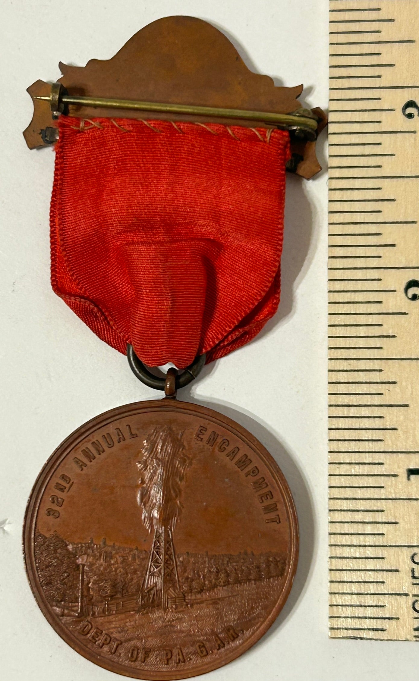 CIVIL WAR PENN. 1898 ENCAMPMENT BADGE