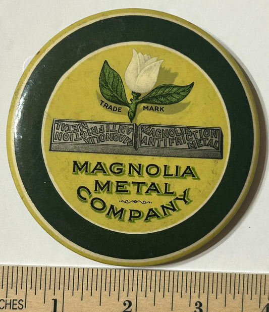 MAGNOLIA METAL COMPANY LARGE ADVERTISING MIRROR