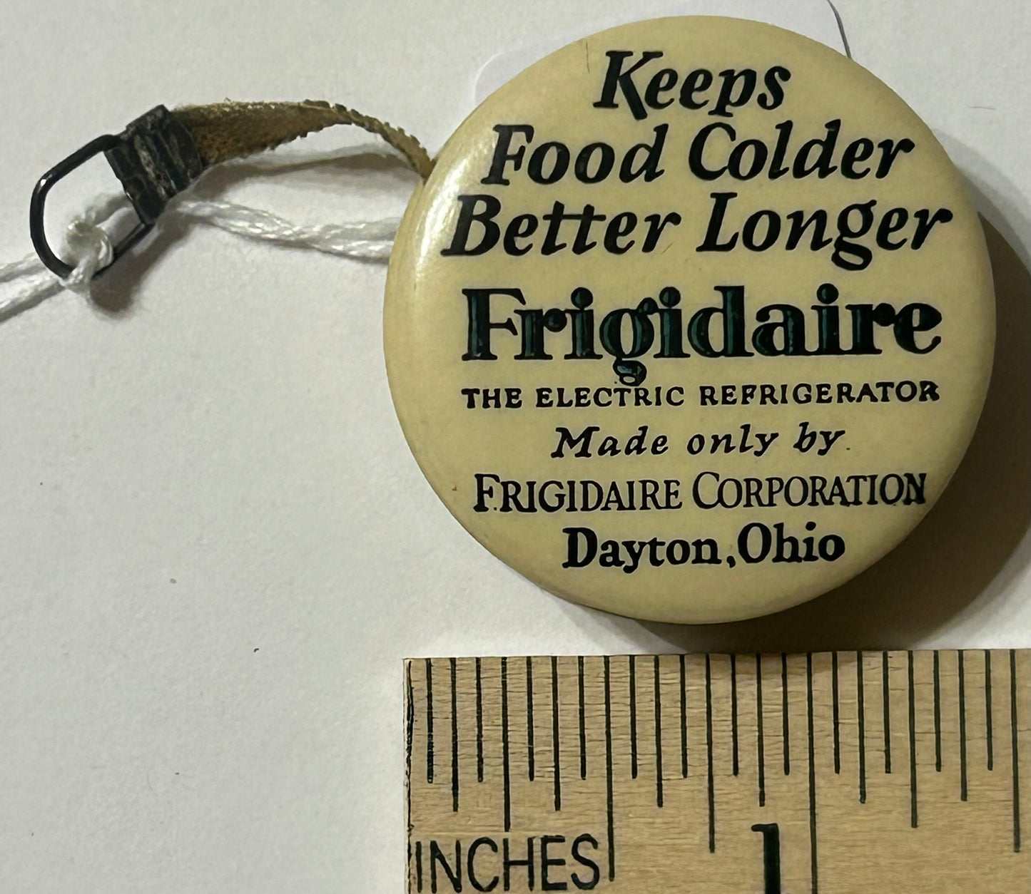 FRIGIDAIRE ANTIQUE ADVERTISING TAPE MEASURE