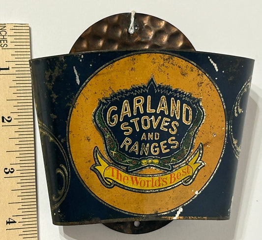GARLAND STOVES ADVERTISING WHISK BROOM HOLDER