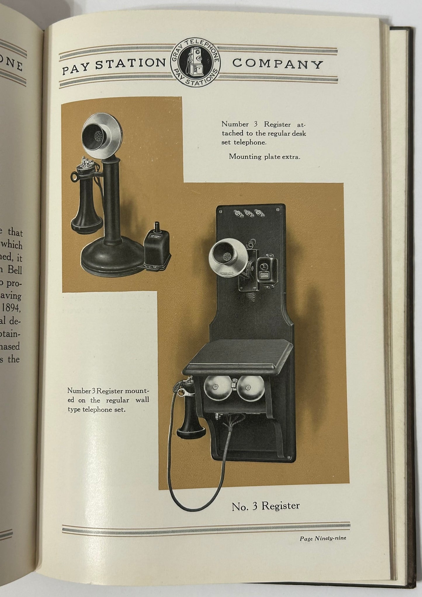 GREY TELEPHONE PAY STATIONS 1925 CATALOG