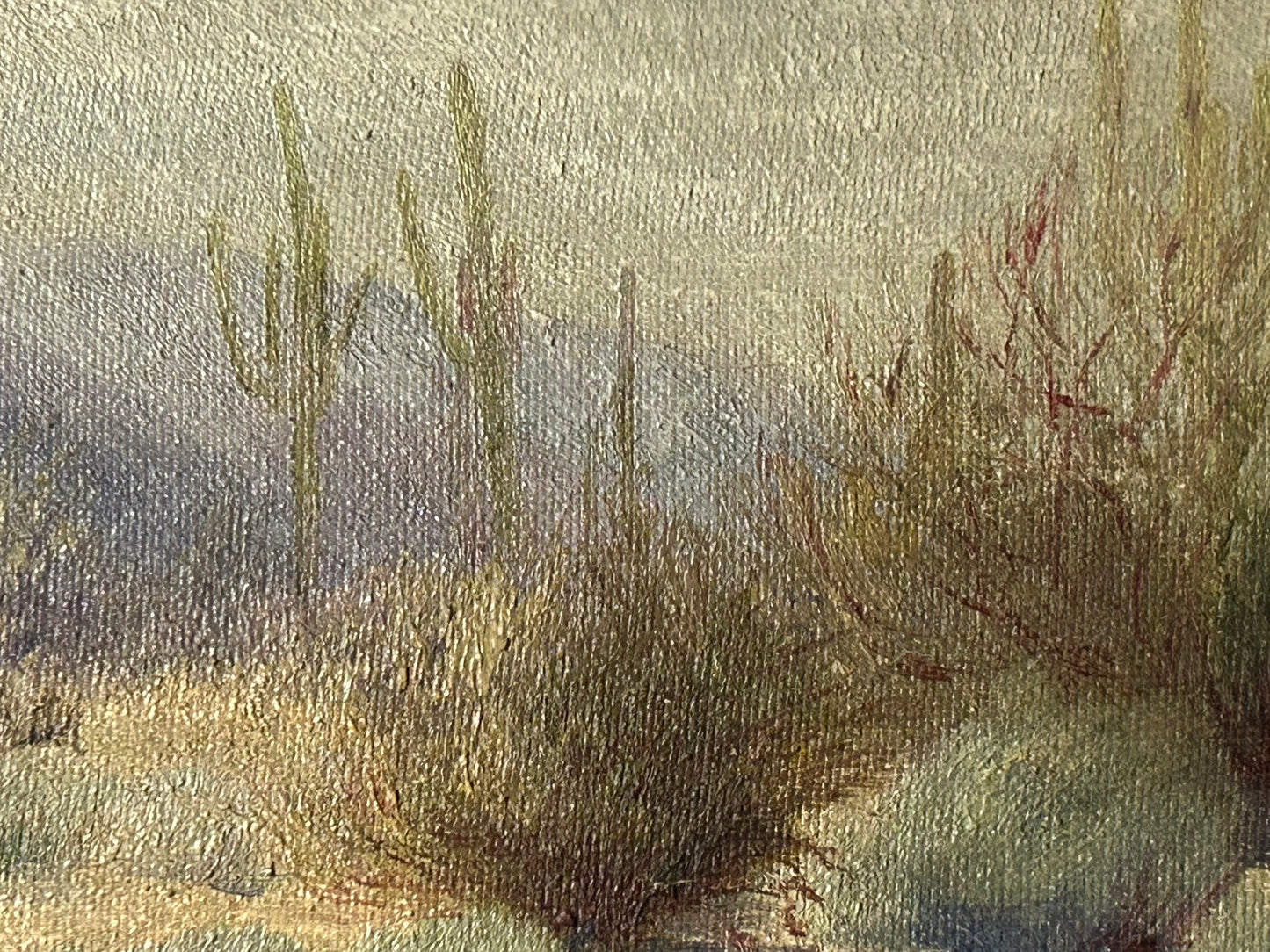 CALIFORNIA ARTIST NELLIE WARD HALLER DESERT PAINTING