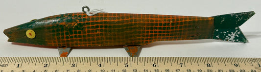 ICE FISHING WOOD DECOY