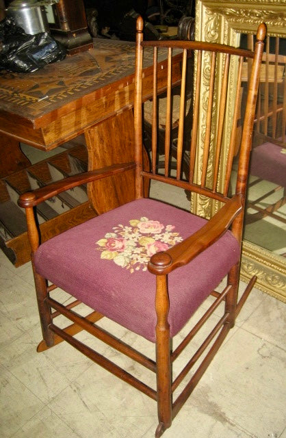 ANTIQUE SHAKER LATE 1800'S ROCKING CHAIR