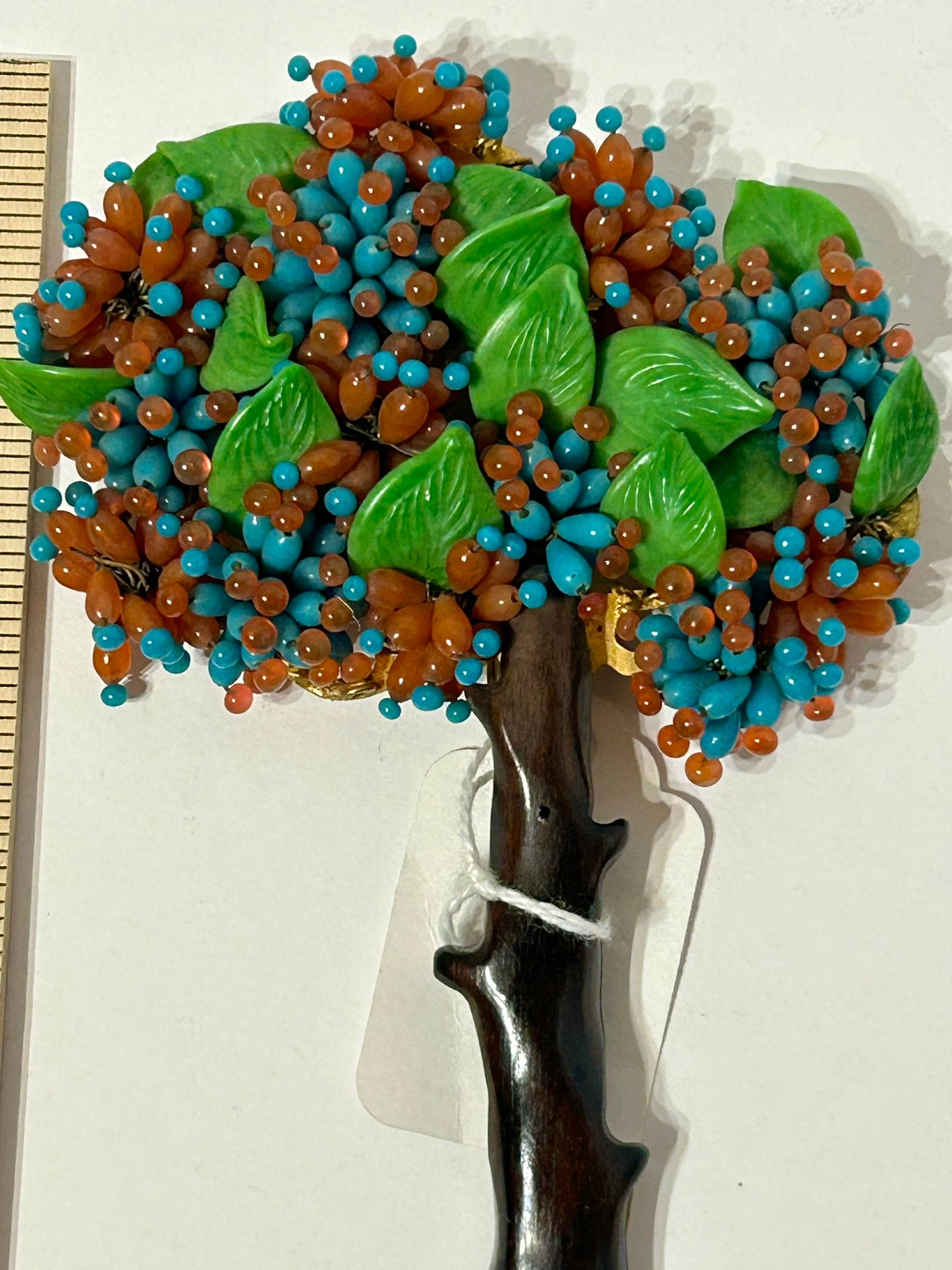 FRENCH TREE SHAPE ANTIQUE JEWELRY CLIP