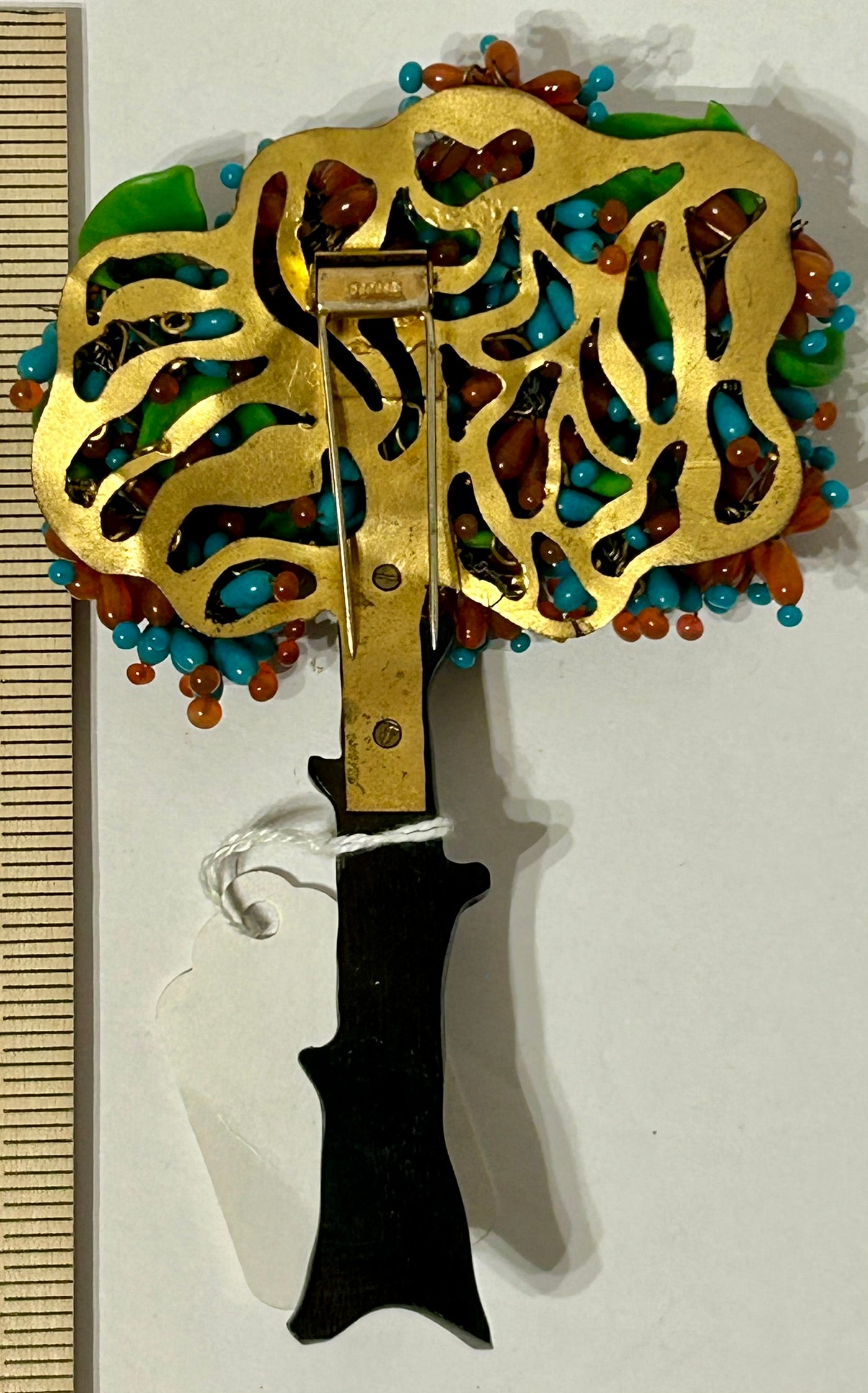 FRENCH TREE SHAPE ANTIQUE JEWELRY CLIP