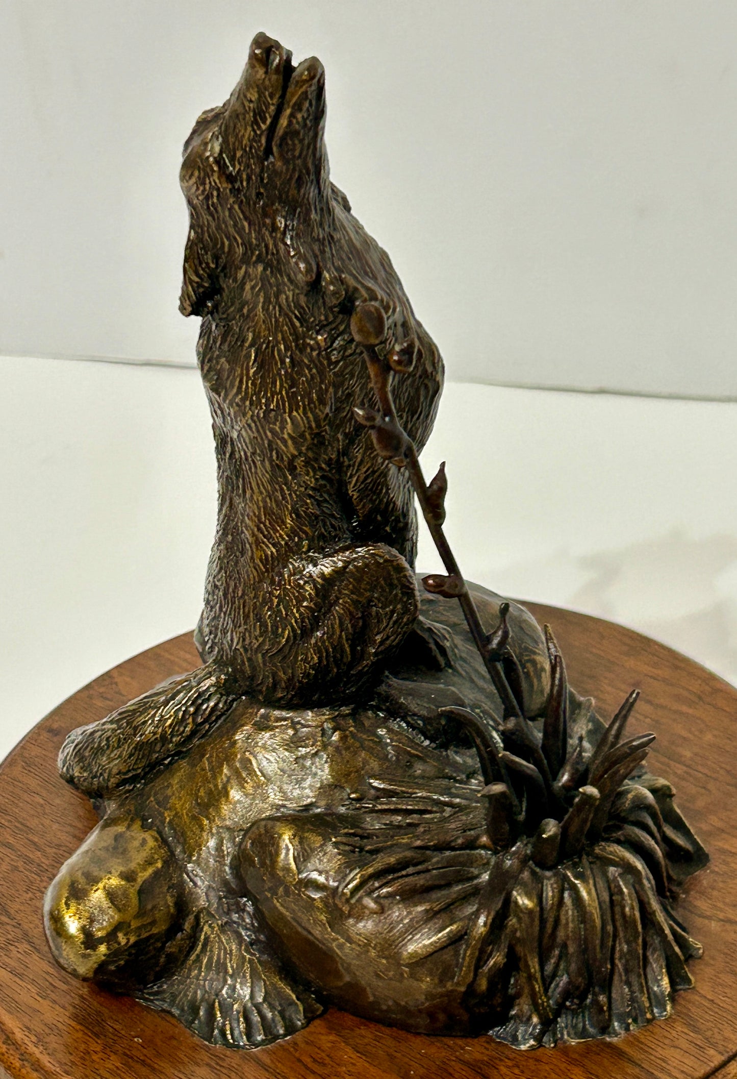 NEBRASKA ARTIST THOMAS PALMERTON 1932-2015 "DISTANT LOVE SONG" BRONZE